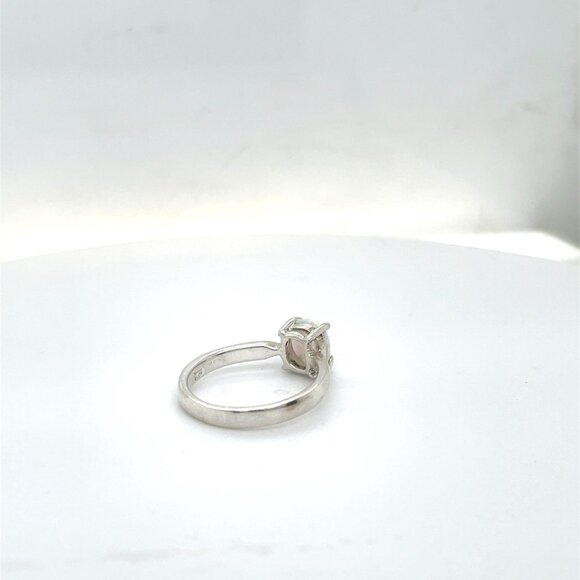 Sterling Silver Opal Ring, Size 6 - Picture 3 of 3